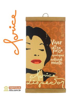 FLÂMULA CLARICE LISPECTOR VIVER - Laranja - Tertúlia Produtos Literários