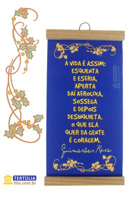 FLÂMULA GUIMARÃES ROSA - Azul - Tertúlia Produtos Literários