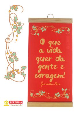 FLÂMULA GUIMARÃES ROSA - Vermelha - Tertúlia Produtos Literários