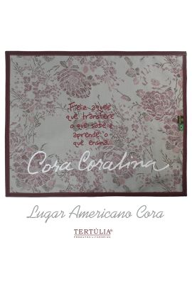 LUGAR AMERICANO CORA - PROFESSOR - Floral - Tertúlia Produtos Literários