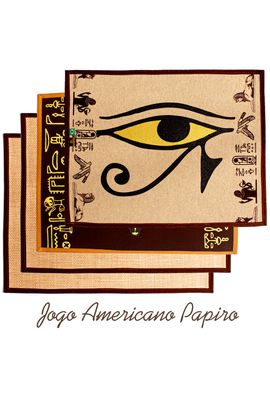 JOGO AMERICANO PAPIRO - 4 Unidades - Tertlia Produtos Literrios