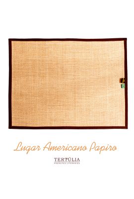 LUGAR AMERICANO PAPIRO LISO - Cru - Tertlia Produtos Literrios