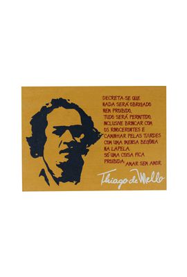Quadrinho Thiago de Mello - Tertúlia Produtos Literários