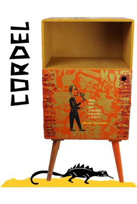 Mesa de Cabeceira Prateleiras - CORDEL - Tertúlia Produtos Literários
