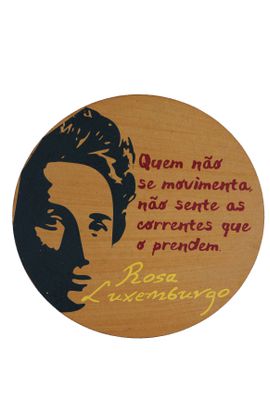 Quadrinho Redondo Rosa Luxemburgo - Tertúlia Produtos Literários