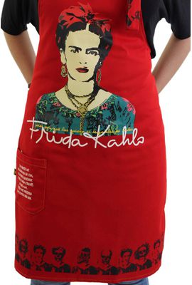 AVENTAL FRIDA KAHLO - Vermelho - Tertúlia Produtos Literários