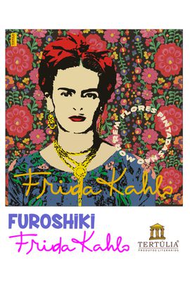 FUROSHIKI FRIDA KAHLO - Floral - 70x70cm - Tertúlia Produtos Literários