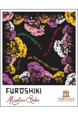 FUROSHIKI NICOLAS BEHR - PRETO - 70x70cm - Tertúlia Produtos Literários