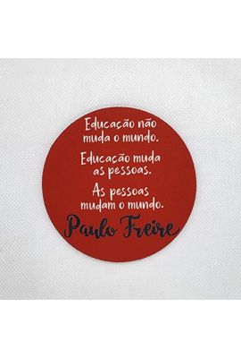 Imã de Geladeira Paulo Freire Educação - Tertúlia Produtos Literários