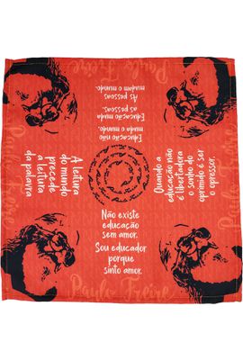 Toalha de Chá - Paulo Freire 32x32cm - Tertúlia Produtos Literários