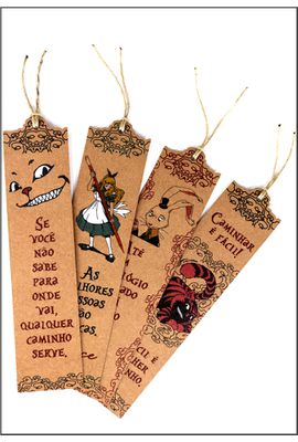 MARCADOR DE PÁGINA - COMBO MUNDO ALICE - Tertúlia Produtos Literários