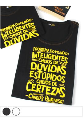 BABYLOOK CHARLES BUKOWSKI - Preta - Tertúlia Produtos Literários
