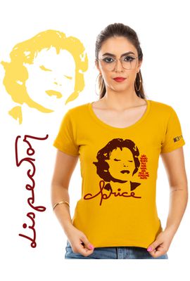 Babylook Clarice - Mostarda - Tertúlia Produtos Literários