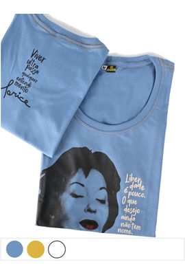 Babylook Clarice - Azul Claro - Tertúlia Produtos Literários