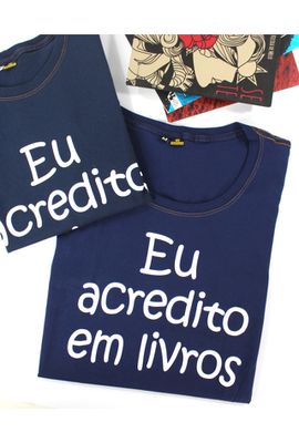 BABYLOOK EU ACREDITO EM LIVROS - Marinho - Tertúlia Produtos Literários