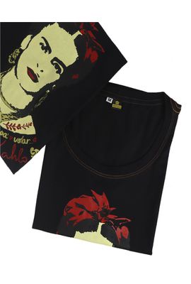 Babylook Frida Kahlo Alas - Preta - Tertúlia Produtos Literários