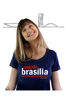 Babylook Nicolas Behr Brasília Azul Marinho - Tertúlia Produtos Literários