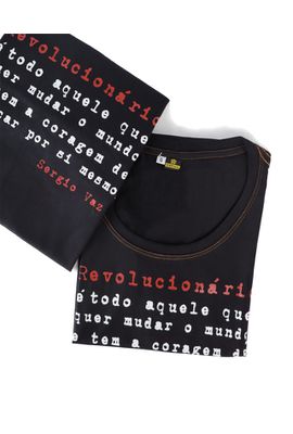 BABYLOOK SERGIO VAZ REVOLUCIONÁRIO - Preta - Tertúlia Produtos Literários