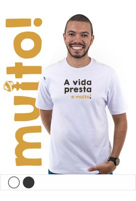 Camiseta A Vida Presta - Branca - Tertúlia Produtos Literários