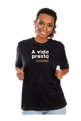 Camiseta A Vida Presta - Preta - Tertúlia Produtos Literários