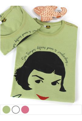 Camiseta Amélie Poulain - Verde - Tertúlia Produtos Literários