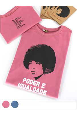 Camiseta Angela Davis - Goiaba - Tertúlia Produtos Literários