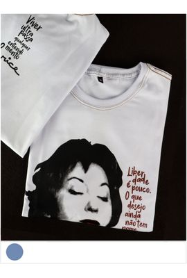 Camiseta Clarice - Branca - Tertúlia Produtos Literários
