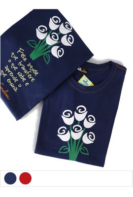 Camiseta Cora Coralina Professor - Marinho - Tertúlia Produtos Literários