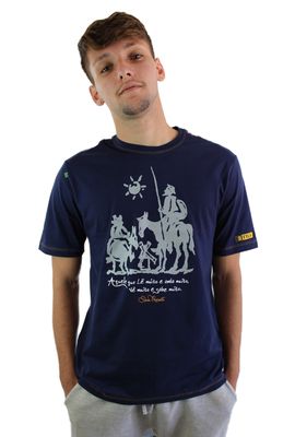 Camiseta Dom Quixote Sabedoria Marinho - Tertúlia Produtos Literários