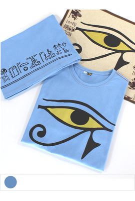 Camiseta Olho de Hórus Egito - Azul Claro - Tertúlia Produtos Literários