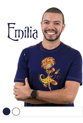 CAMISETA EMÍLIA - Marinho - O SÍTIO DE TIM BURTON - Tertúlia Produtos Literários