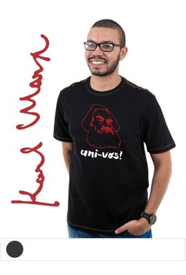 Camiseta Karl Marx - Preta - Tertúlia Produtos Literários