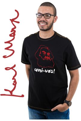 Camiseta Karl Marx - Preta - Tertúlia Produtos Literários