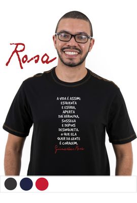 Camiseta Guimarães Rosa - Preta - Tertúlia Produtos Literários