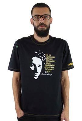 Camiseta Rosa Luxemburgo Preta - Tertúlia Produtos Literários