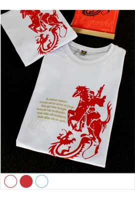 Camiseta Ogum Branca e Vermelha - Tertúlia Produtos Literários