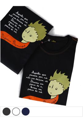 Camiseta Pequeno Príncipe - Preta - Tertúlia Produtos Literários