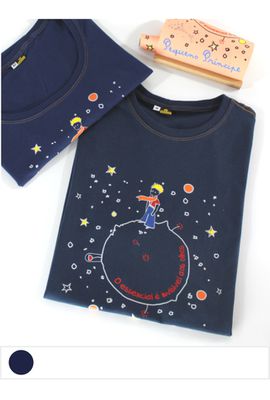 Camiseta Pequeno Príncipe Essencial - Marinho - Tertúlia Produtos Literários