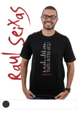 Camiseta Raul Seixas - Preta - Tertúlia Produtos Literários