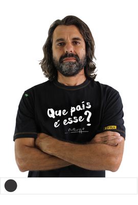 Camiseta Renato Russo - Que país é esse? Preta - Tertúlia Produtos Literários