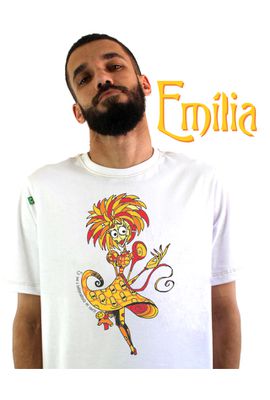 CAMISETA EMÍLIA - Branca - O SÍTIO DE TIM BURTON - Tertúlia Produtos Literários