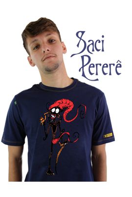 CAMISETA SACI - Marinho - O SÍTIO DE TIM BURTON - Tertúlia Produtos Literários