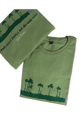 Camiseta Luis Turiba - Verde - Tertúlia Produtos Literários