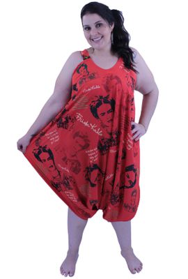Vestido Saruel Frida Kahlo Vermelho - Tertúlia Produtos Literários