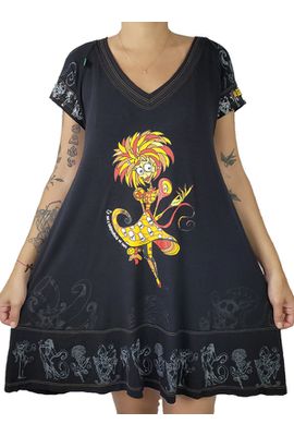 VESTIDO EMÍLIA - Preta - O SÍTIO DE TIM BURTON - Tertúlia Produtos Literários