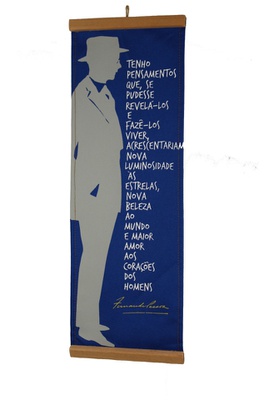 Flâmula Fernando Pessoa Azul - Tertúlia Produtos Literários