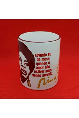 Caneca Nina Simone Color Bordô - Tertúlia Produtos Literários