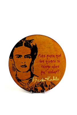 Quadro Redondo Pequeno - Frida Kahlo - Tertúlia Produtos Literários