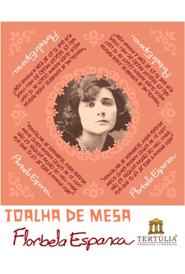 Toalha de Mesa Florbela Espanca - Rosa - Tertúlia Produtos Literários
