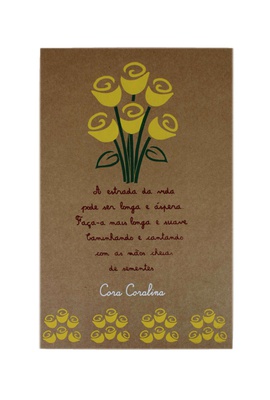Cartaz Cora Coralina Sementes - Tertúlia Produtos Literários